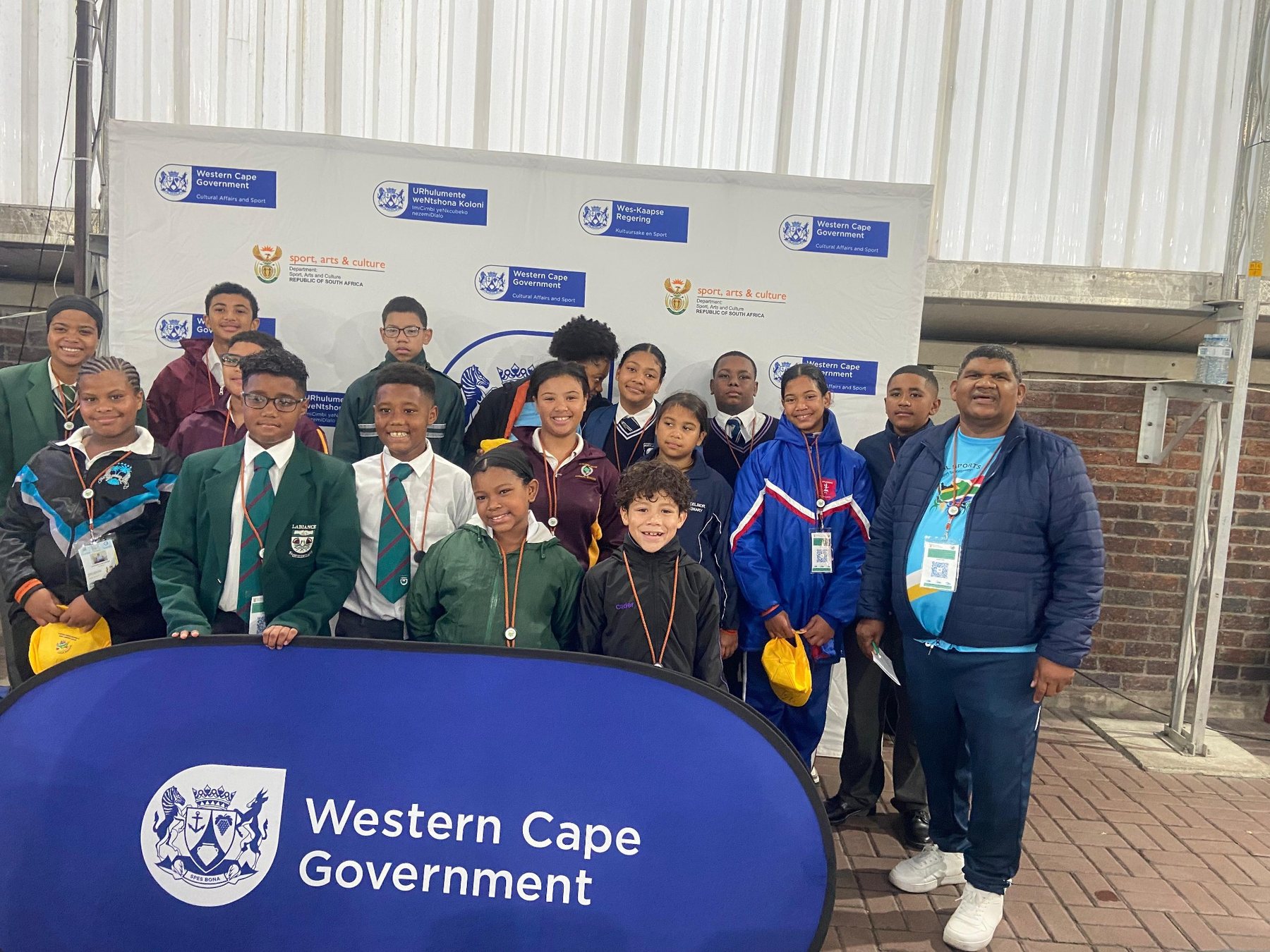 Khaya Aquatics team at Western Cape Government school sports event