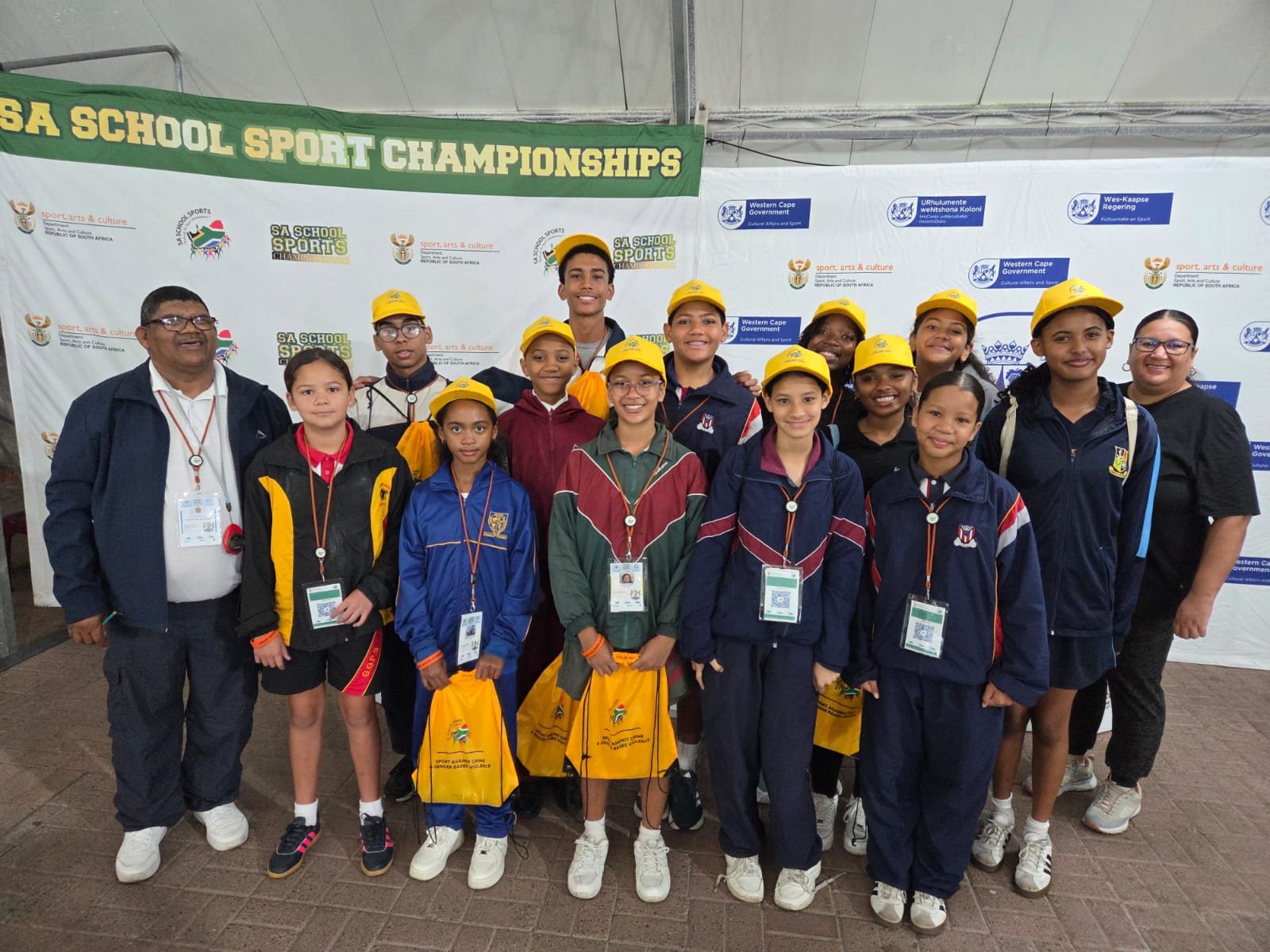 Khaya Aquatics swimmers at school sports championships