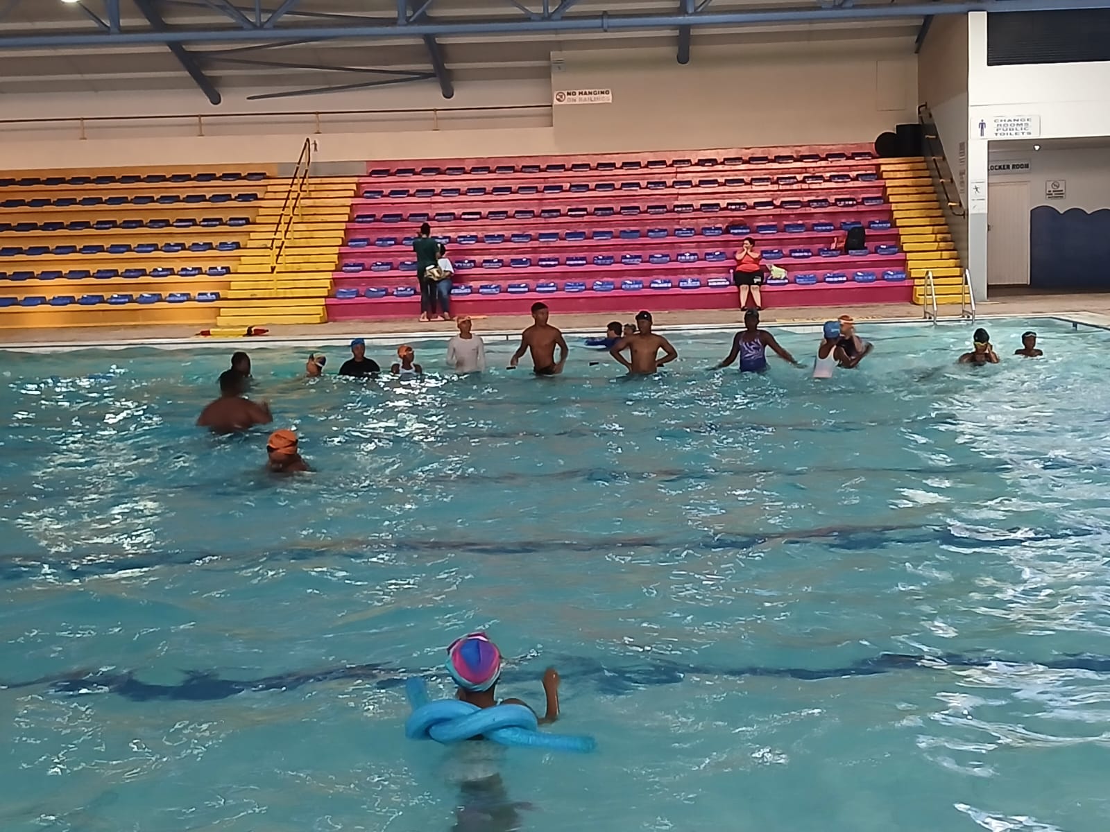 Khaya Aquatics swimmers during a sprint training session