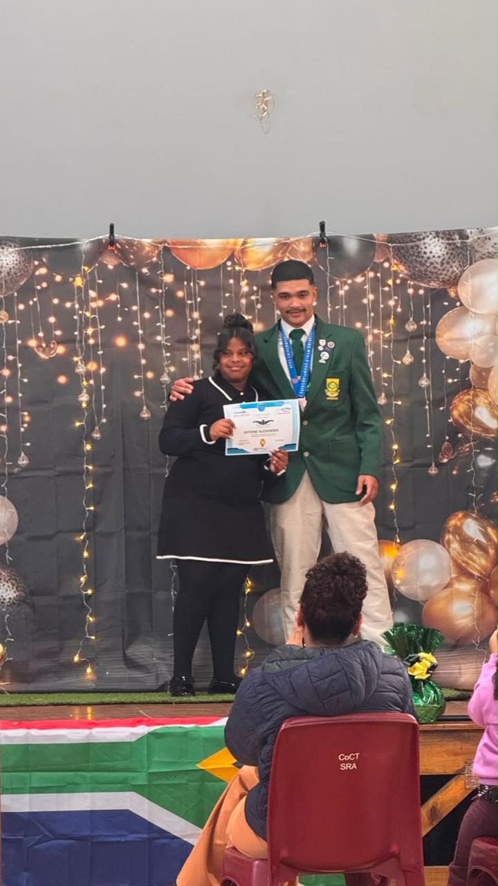 Khaya Aquatics certificate and medal recognition