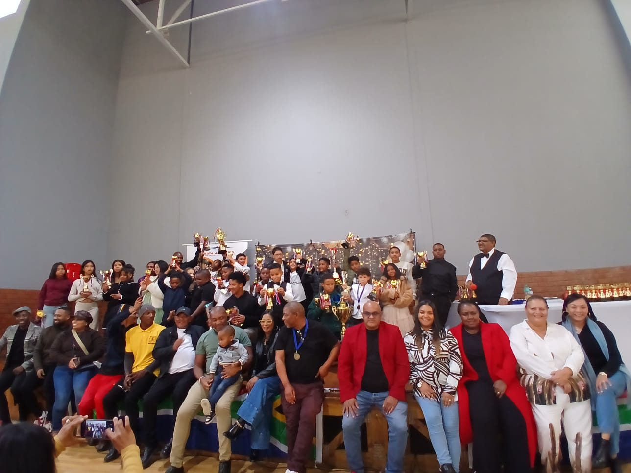 Khaya Aquatics families and swimmers at the awards ceremony